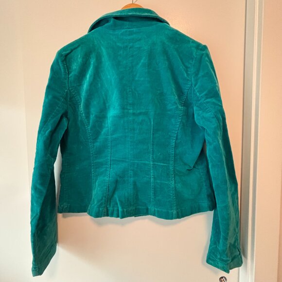 VINTAGE LEVI'S - Velvet Turquoise Jacket - 725 Originals - Picture 2 of 11
